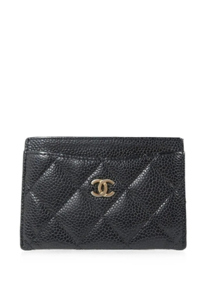 CHANEL Pre-Owned quilted CC card holder - Black