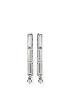 Jil Sander crystal-embellished handcrafted earrings - Silver