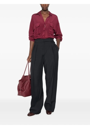 MOMONÌ chest-pocket button-down shirt - Purple