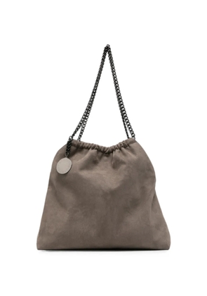 Stella McCartney medium Falabella ruched chain-link tote bag - Grey