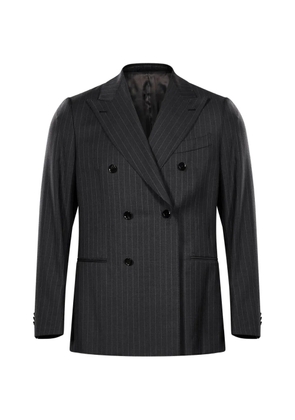 Caruso pinstriped double-breasted suit - Grey