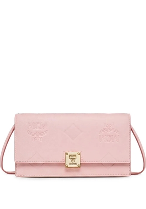 MCM Aren logo-embossed chain shoulder bag - Pink