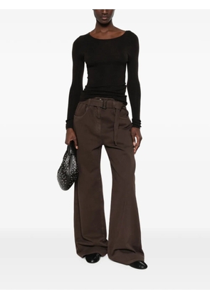 BOMPARD seamless fine-knit jumper - Brown