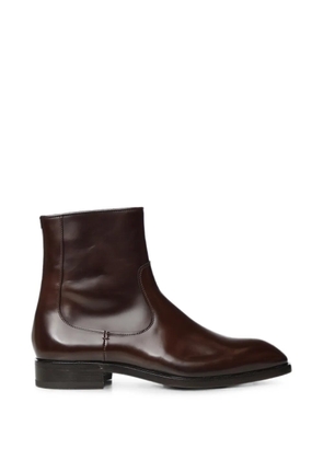 Lardini zip-fastening leather boots - Brown