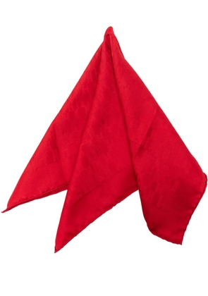 Hermès Pre-Owned 2000-2026 Faconnee Grand H Silk Pocket Square Scarf scarves - Red