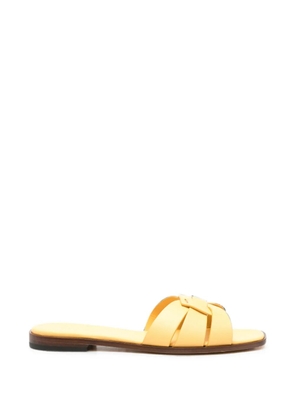 Doucal's interwoven leather sandals - Yellow