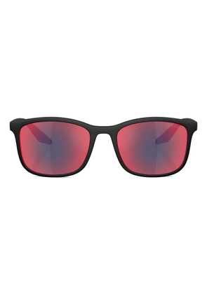Prada Linea Rossa rectangle-frame sunglasses - Black