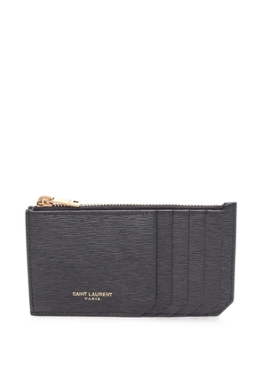 Saint Laurent Pre-Owned 2020s Fragment zip pouch coin purse - Black