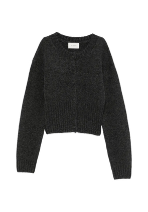 St. Agni ribbed-knit cropped cardigan - Grey