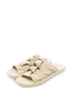 Bottega Veneta Pre-Owned 2020s Starfish Intrecciato slide sandals - Neutrals