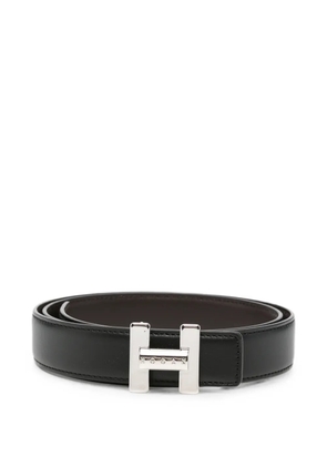 Hogan H-logo buckle leather belt - Black