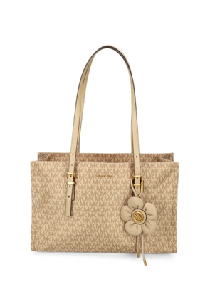 Michael Michael Kors medium Zadie logo-pattern shoulder bag - Neutrals