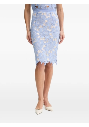 FRACOMINA guipure-lace scalloped-edge midi skirt - Blue