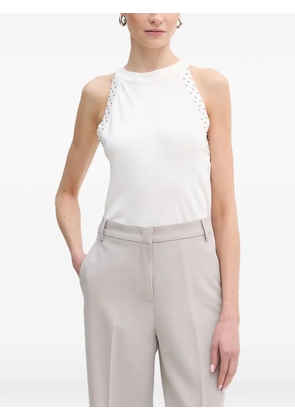 FRACOMINA studded racerback top - White