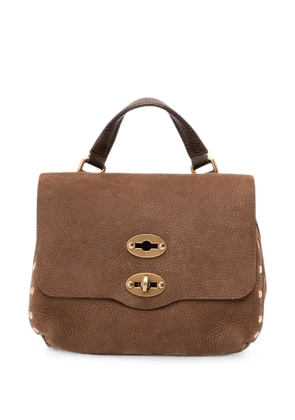 Zanellato baby Postina Jones stud-embellished mini bag - Brown