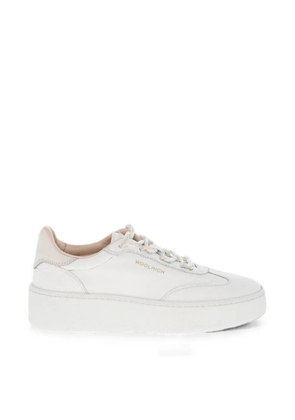 Woolrich lace-up leather sneakers - White