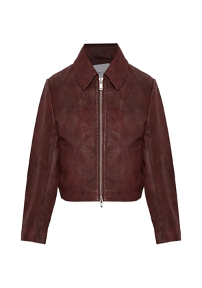 SAMSOE SAMSOE Sashiva leather jacket - Red