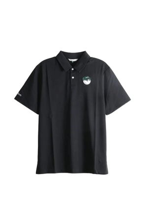 Malbon Golf logo-embroidered polo shirt - Black