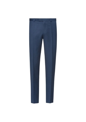 HUGO slim-fit pressed-crease trousers - Blue