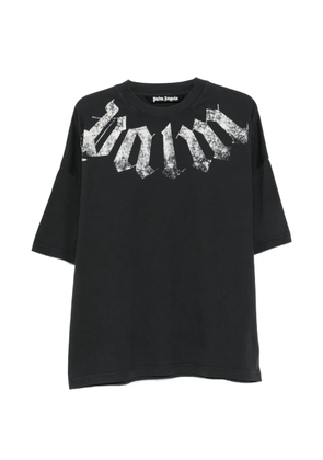 Palm Angels Big Neck Logo printed T-shirt - Black