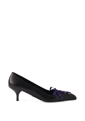 Prada antiqued leather pumps - Black