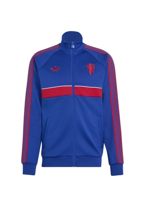 adidas Manchester United logo-embroidered track jacket - Blue