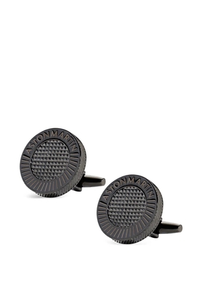 Aston Martin Watches logo round cufflinks - Black