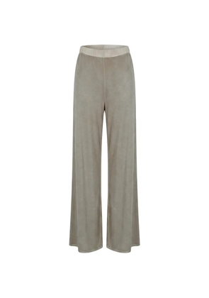 Avant Toi faded-effect palazzo pants - Neutrals