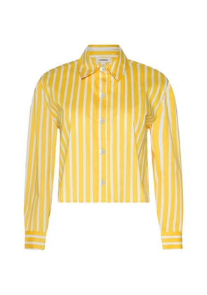 L'Agence Cosette cropped striped shirt - Yellow