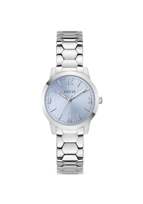 GUESS USA round-case 34mm watch - Blue