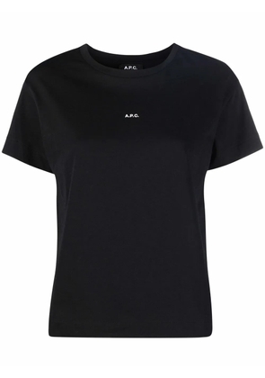 A.P.C. logo-print short-sleeve T-shirt - Black