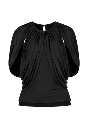 Anna October Evangeline draped blouse - Black