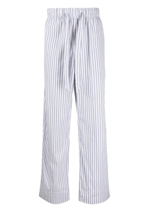 TEKLA striped organic cotton pyjama trousers - Blue