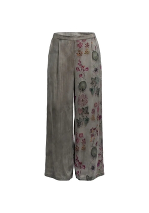 Avant Toi patchwork floral-print palazzo pants - Grey