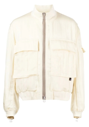 OAMC high-neck bomber jacket - White