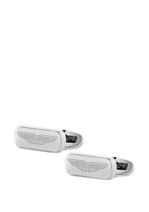 Aston Martin Watches engraved-logo polished cufflinks - Silver