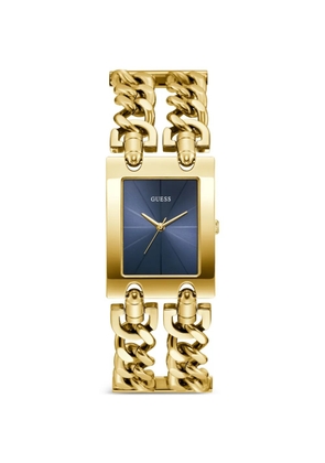 GUESS USA rectangular-case 28mm watch - Blue