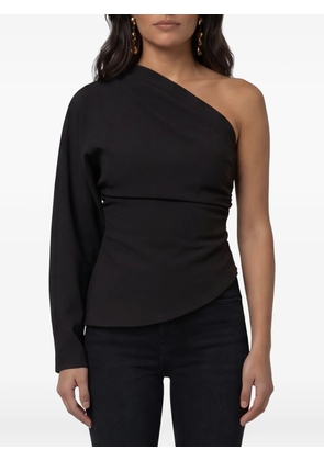 Federica Tosi one-shoulder draped blouse - Black