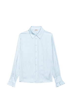 Zadig&Voltaire Thely long-sleeve satin shirt - Blue