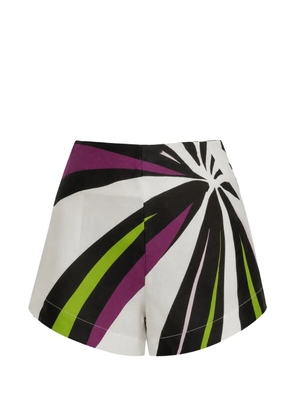 Cala de la Cruz Bahamas graphic-print shorts - White
