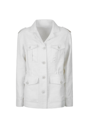 Eleventy sequin-embellished fitted jacket - White