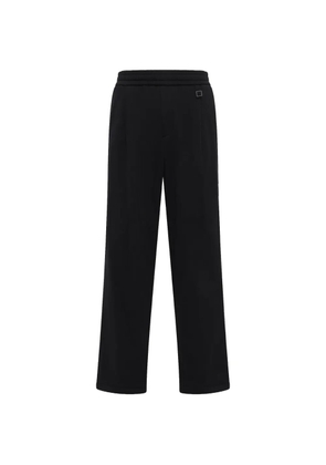 Wooyoungmi pleated drawstring-waist track pants - Black