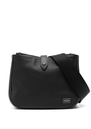 Porter-Yoshida & Co. leather messenger bag - Black