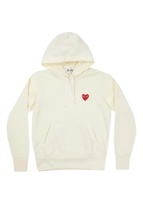Comme Des Garçons Play heart-logo hoodie - Neutrals