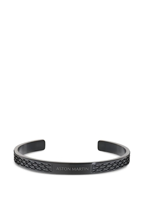 Aston Martin Watches engraved-pattern bangle - Black