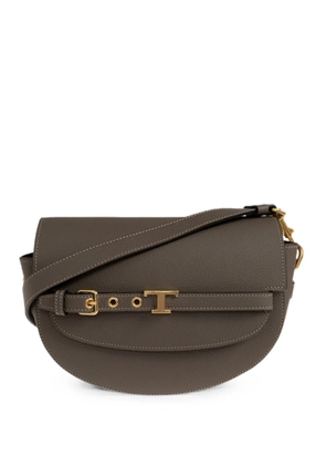 Tod's T Signature crossbody bag in leather mini - Grey