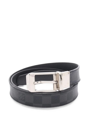 Louis Vuitton Pre-Owned 2014 Seattle Damier Graphite belt - Black