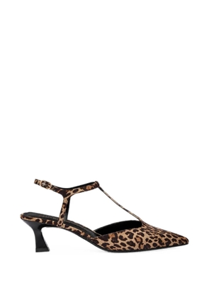 Stuart Weitzman Vinnie leopard-print pumps - Brown