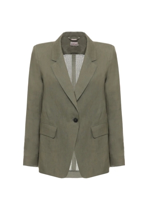EMME single-breasted notch-lapels jacket - Green