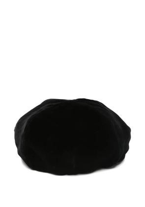 Emporio Armani velvet beret - Black